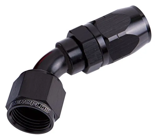 500 Series Cutter Swivel 45° Hose End -10AN AF502-10BLK