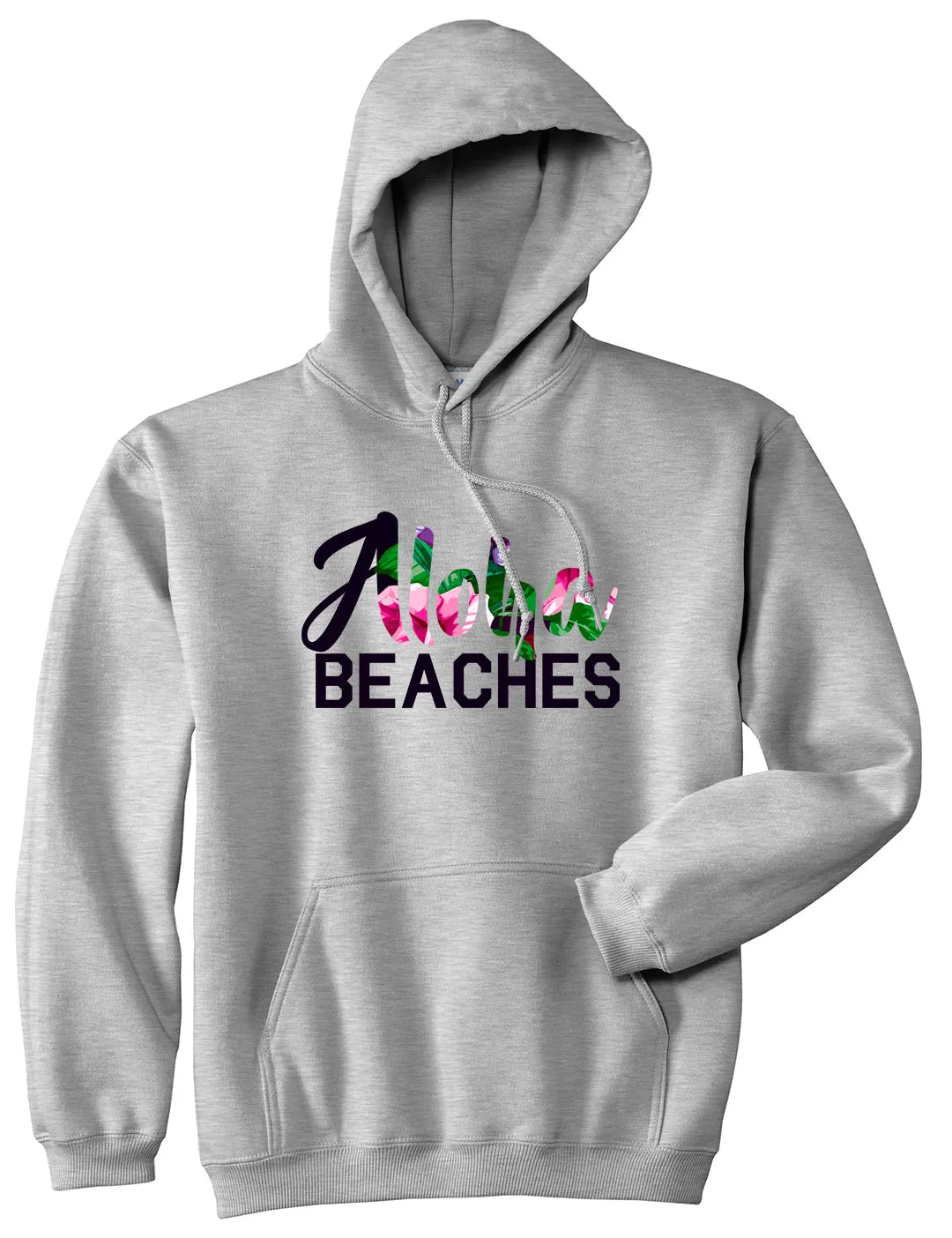 Aloha Beaches Mens Pullover Hoodie