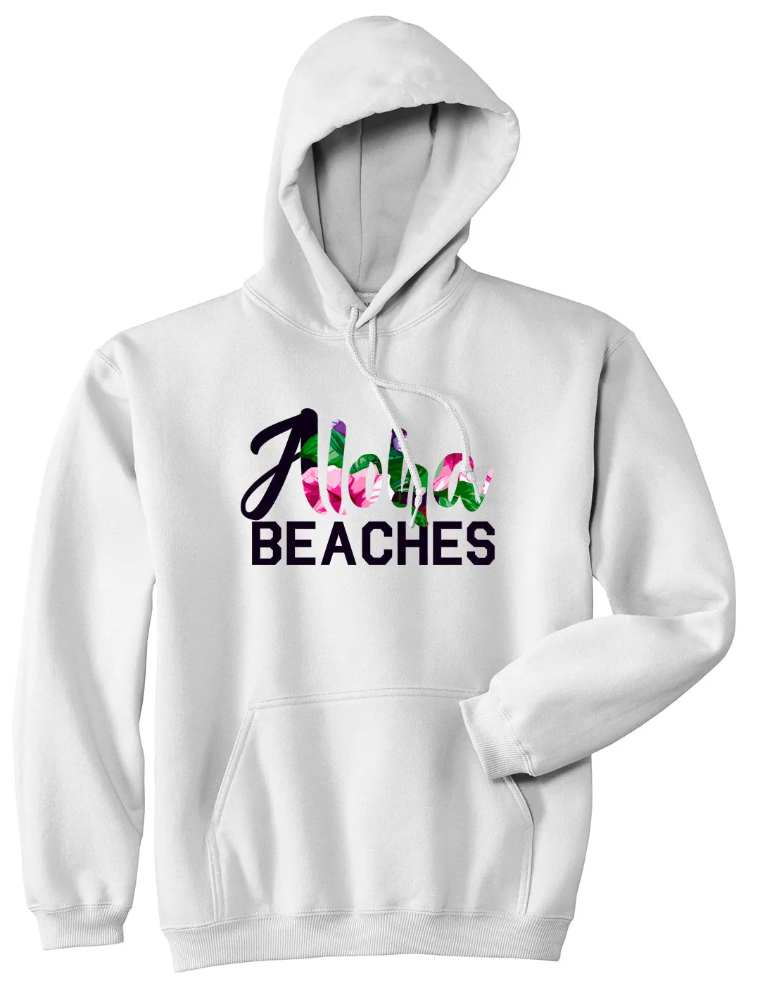 Aloha Beaches Mens Pullover Hoodie