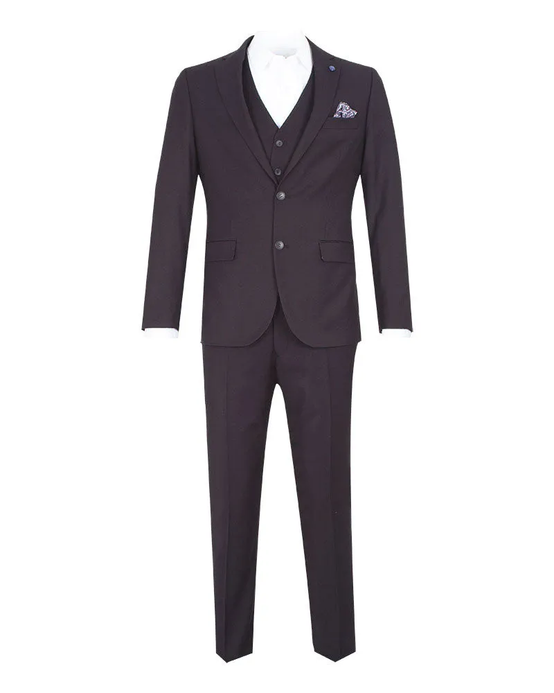 Anthracite Classic Plain 3 Piece Men's Suit