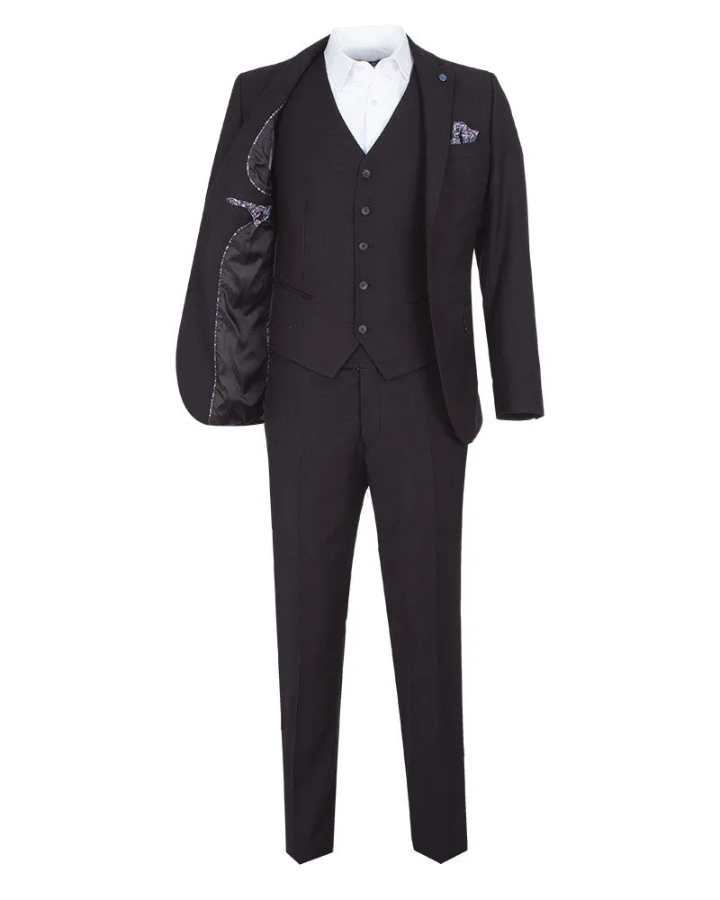 Anthracite Classic Plain 3 Piece Men's Suit