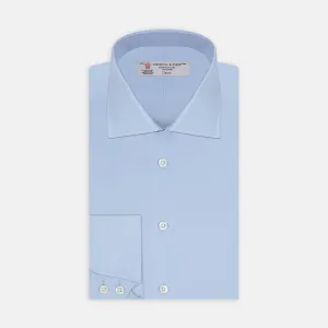 Blue Shirt with Regent Collar and 2-Button Cocktail Cuffs