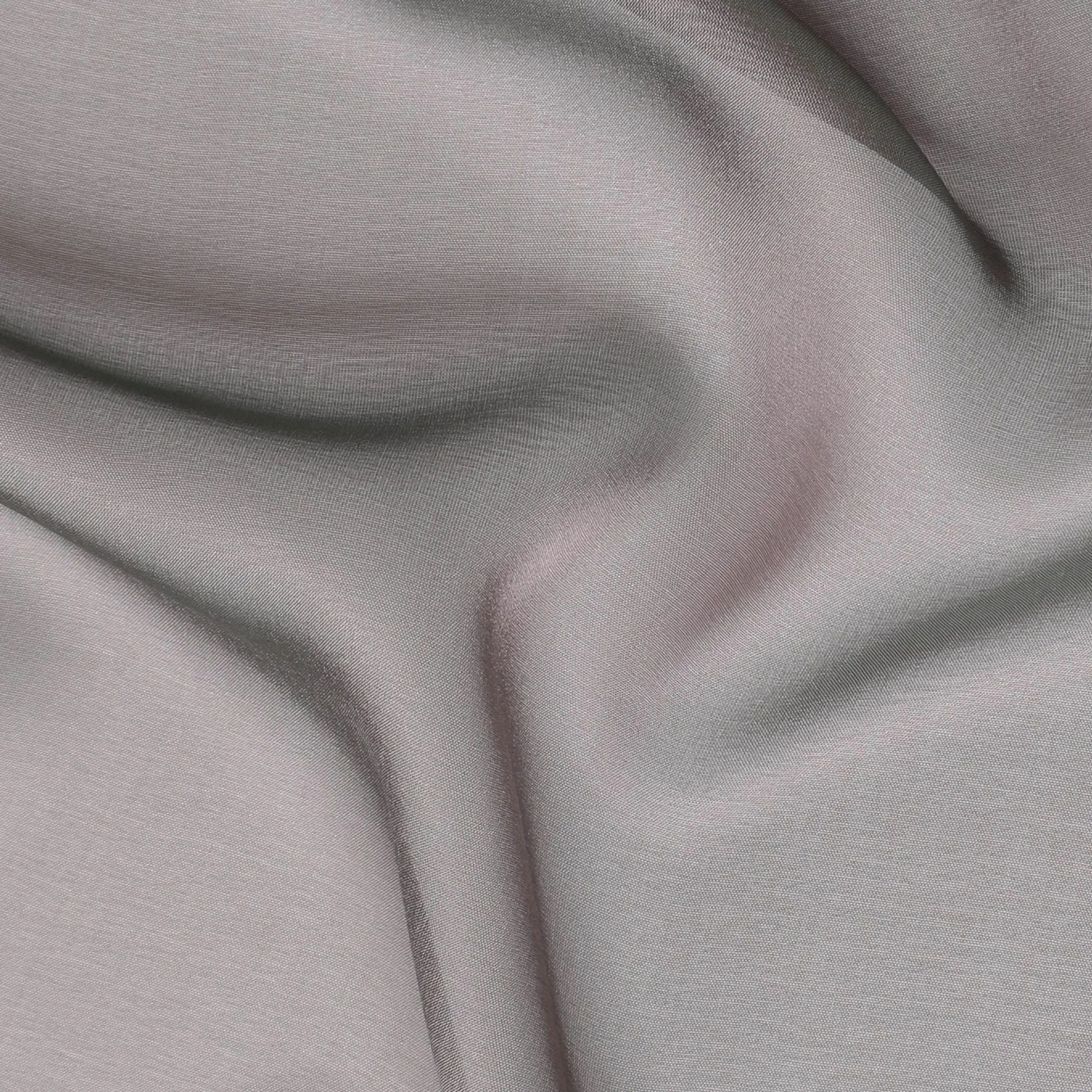 Classic Dove Grey Silk Chiffon Fabric - Purchase Online in Meters, 110cm Wide, Premium Changent Weave from South Korea-D18147