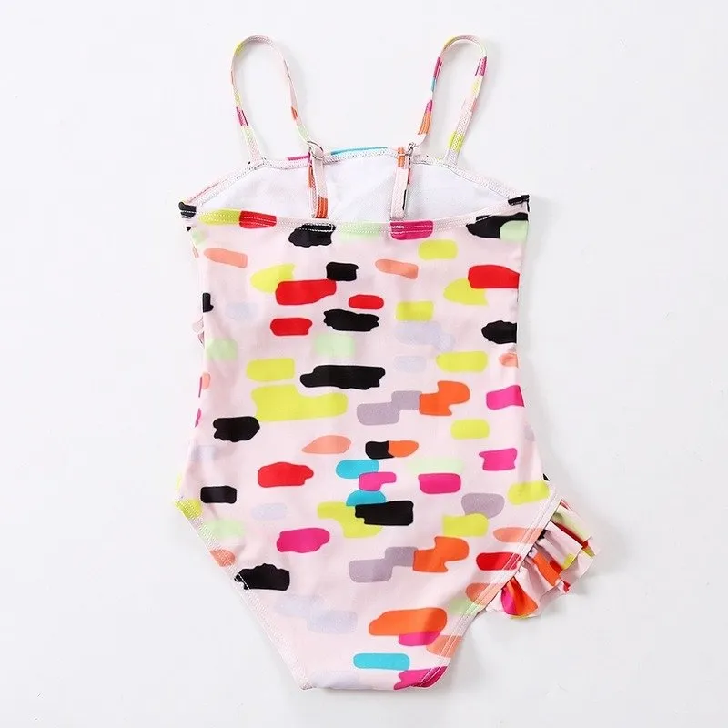 Colorful Print Swimsuit for Toddler/Kid Girls