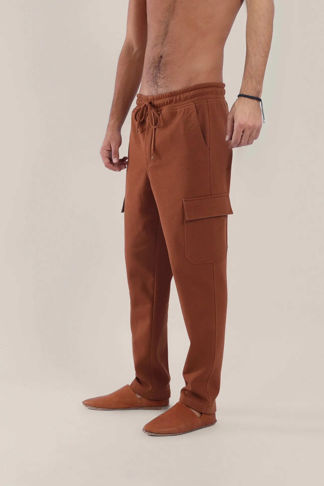 Cotton Milton Sweatpants with drawstring