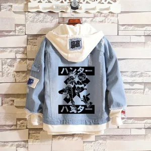 Denim Hoodie Set-3 Hunter X Hunter (Variants Available)