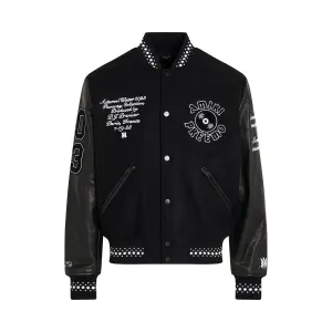 Dj Preemo Varsity Jacket in Black