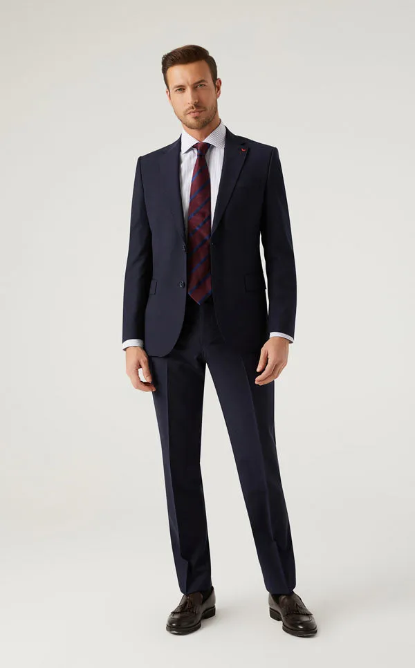 DS Damat Navy Blue Classic Suit -41% Wool