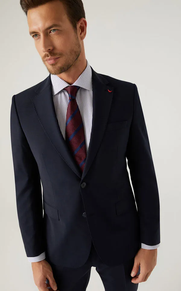 DS Damat Navy Blue Classic Suit -41% Wool