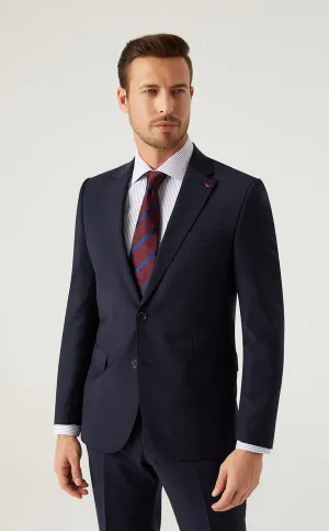 DS Damat Navy Blue Classic Suit -41% Wool