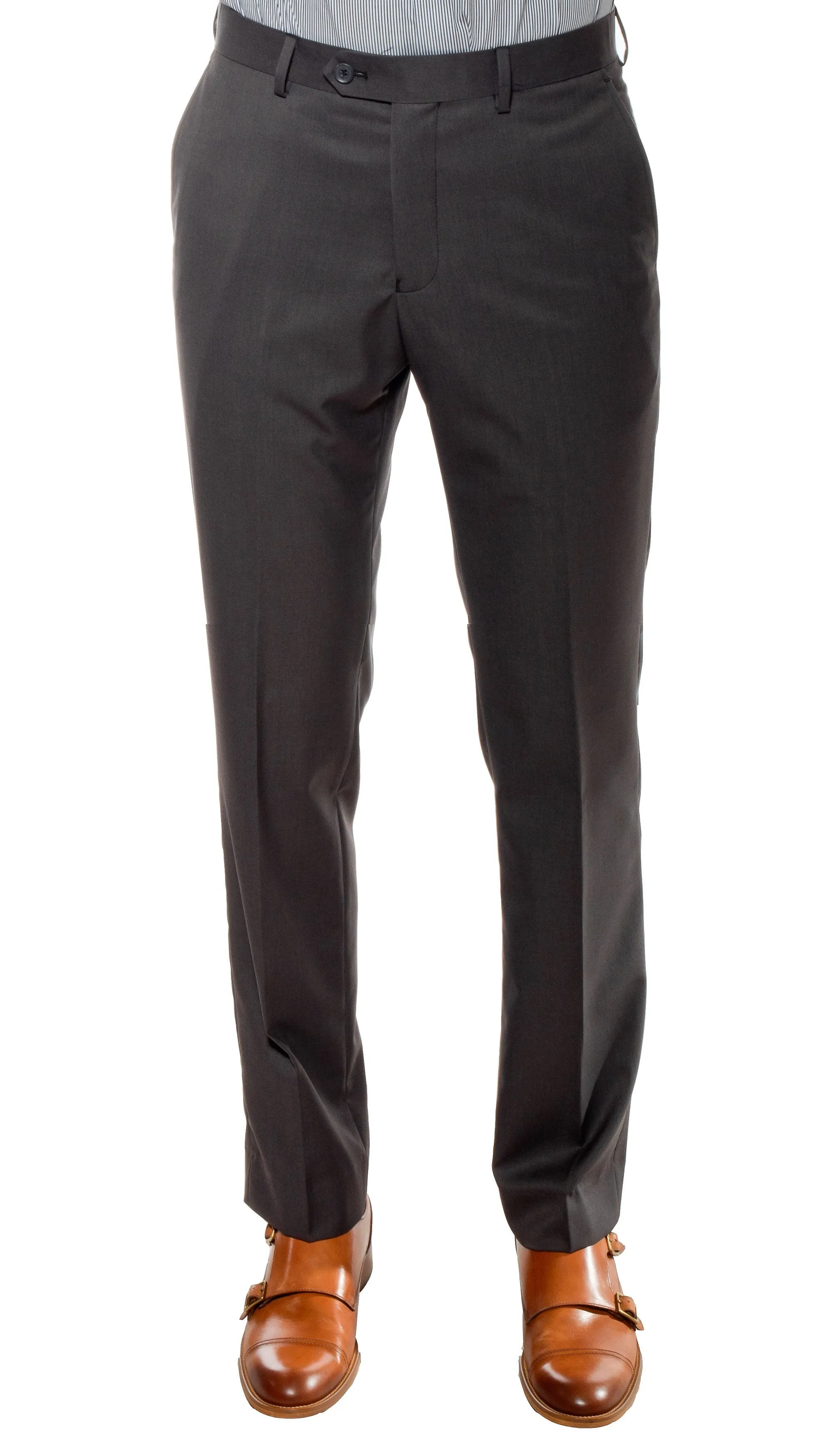 Ferrecci Mens Savannah Charcoal Slim Fit 3 Piece Suit