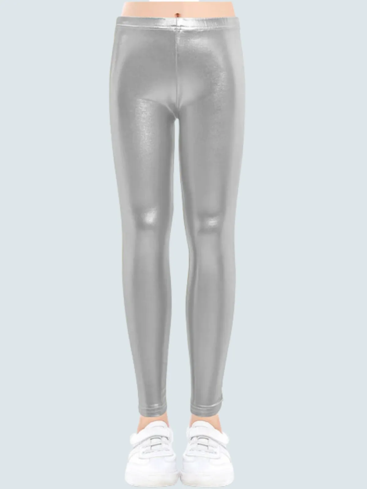 Girls Metallic Leggings