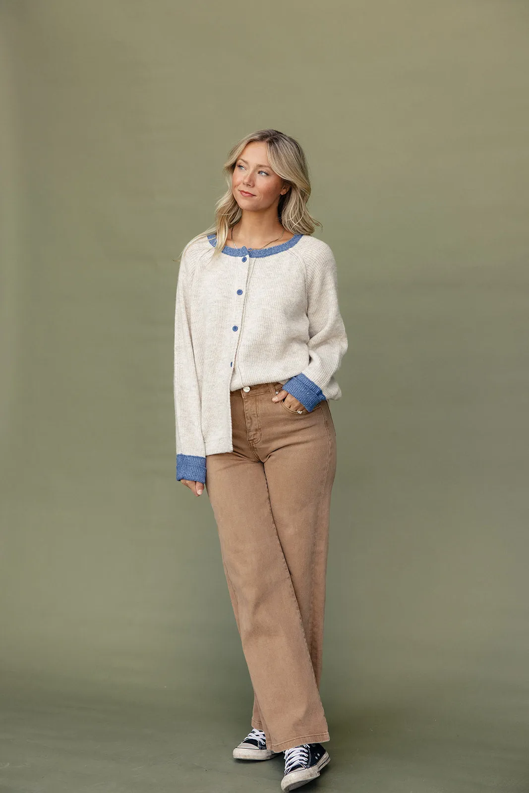 Great Expectations Contrast Cardigan