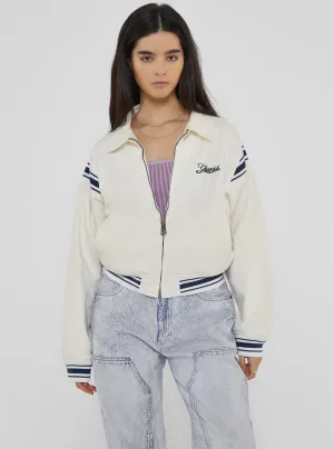 Guess Originals White Cropped Jacket