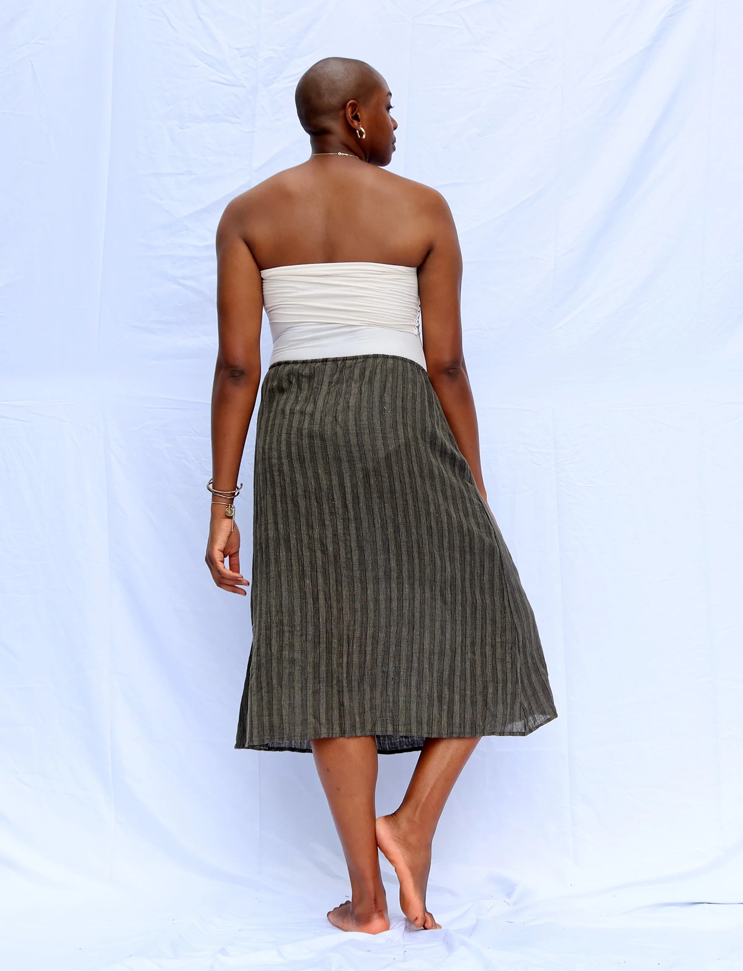 Handwoven - Everyday Below Knee Skirt