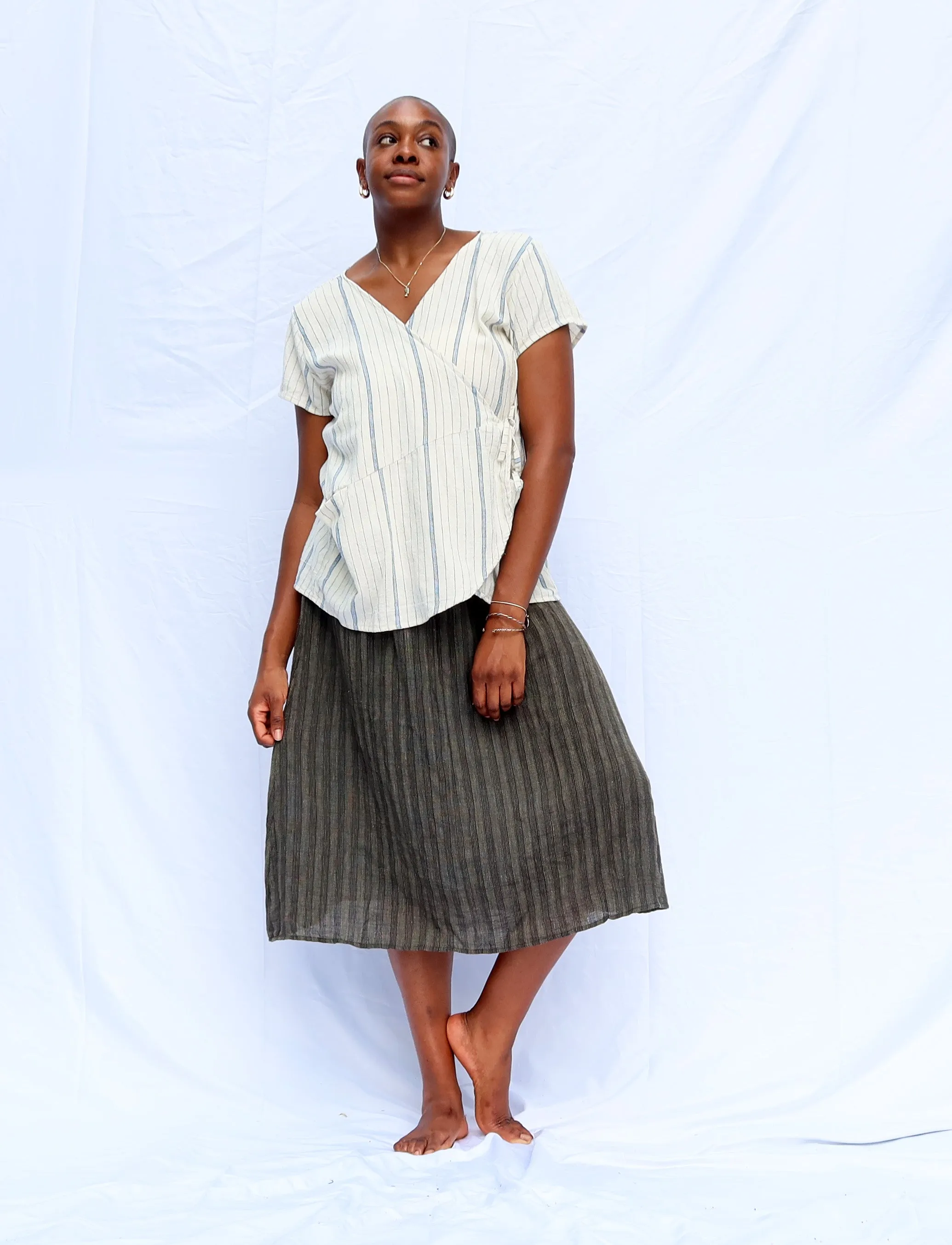 Handwoven - Everyday Below Knee Skirt