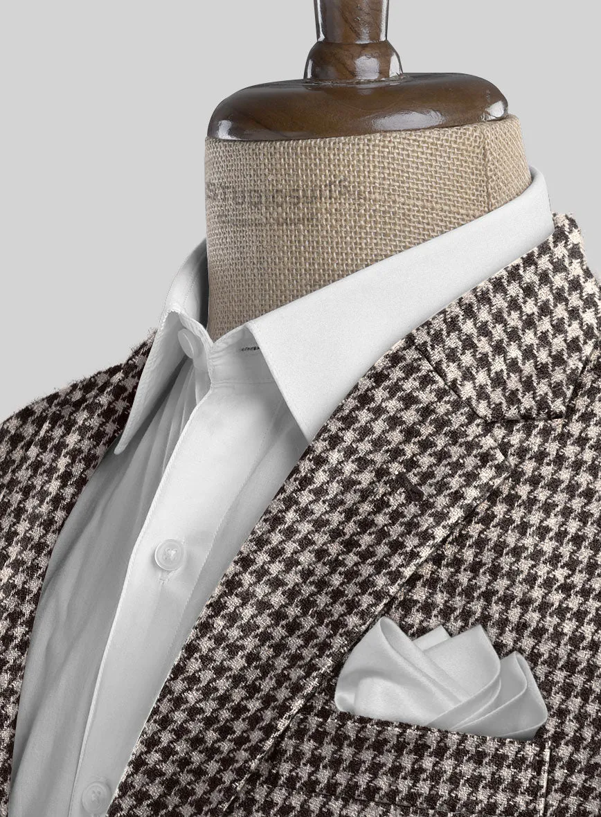 Harris Tweed Houndstooth Ebony Brown Suit