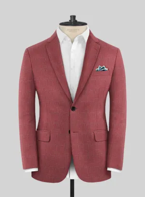 Italian Murano Radon Pink Wool Linen Silk Jacket