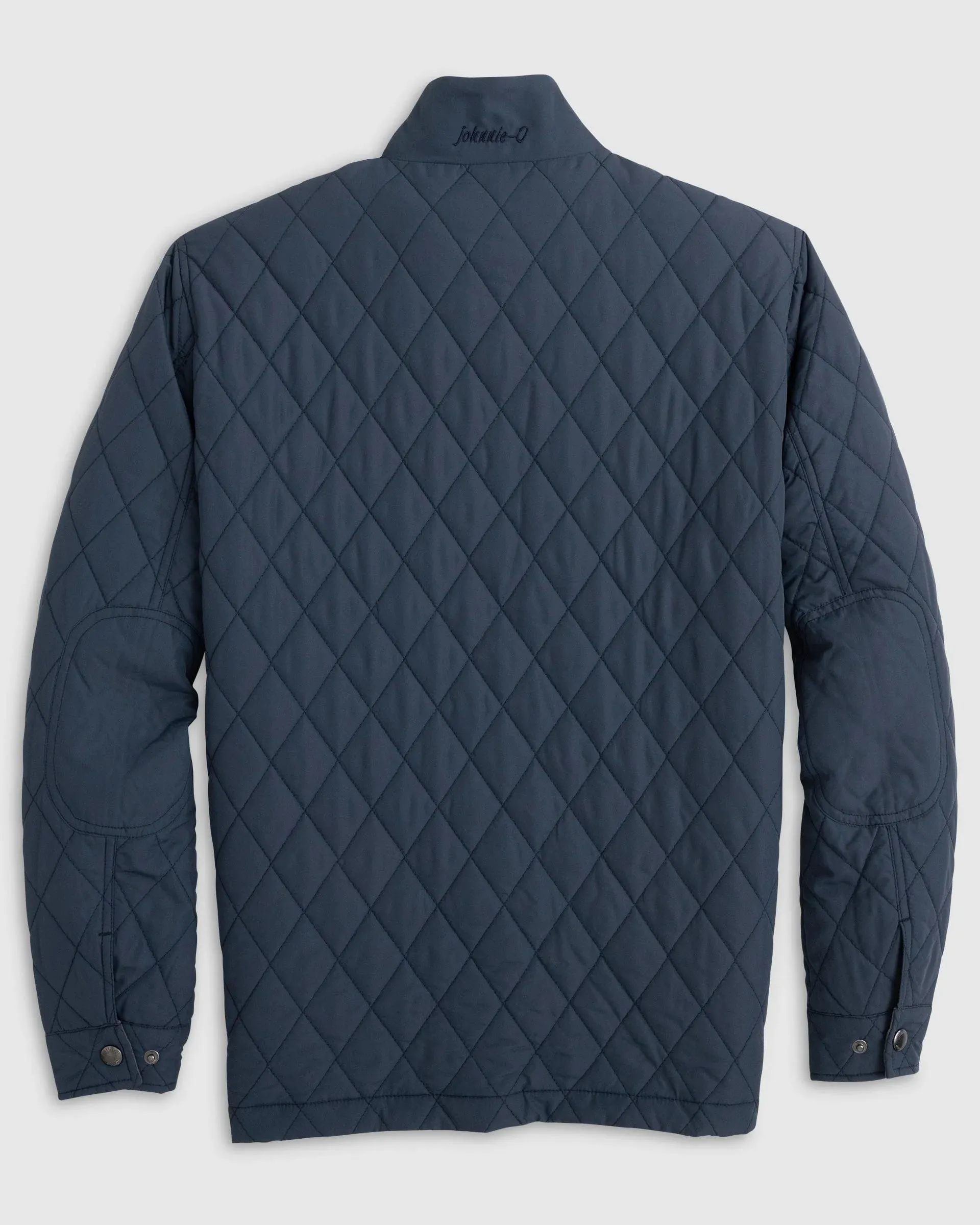 Juno Quilted Snap Jacket in Navy by Johnnie-O