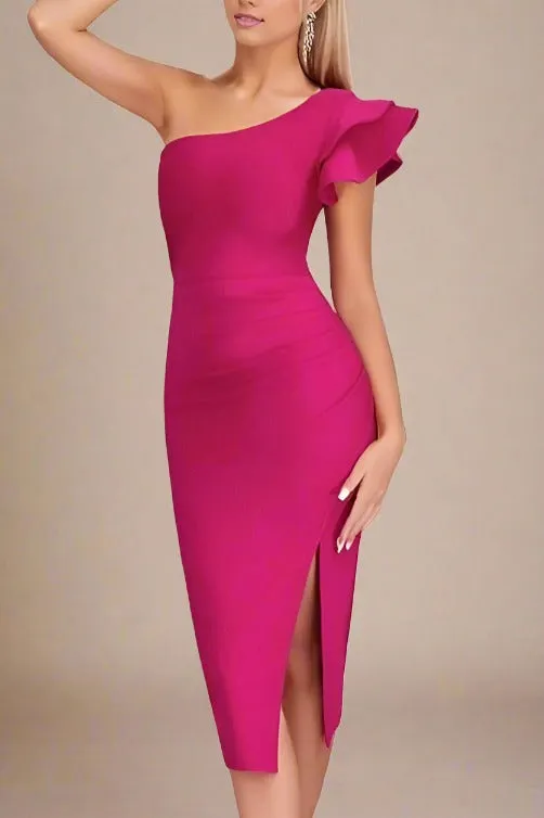 Lara Bodycon Dress - Magenta Pink