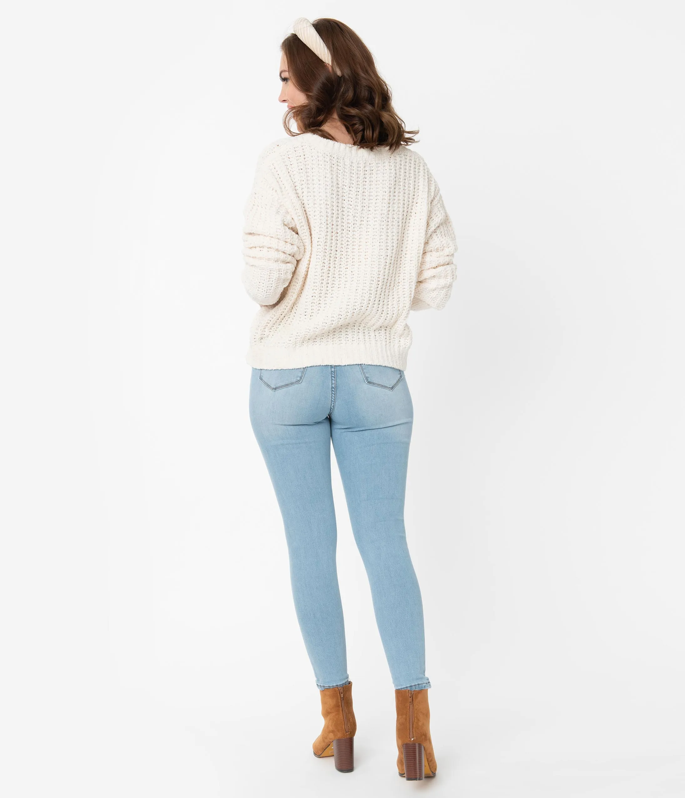 Light Denim High Rise Skinny Jeans