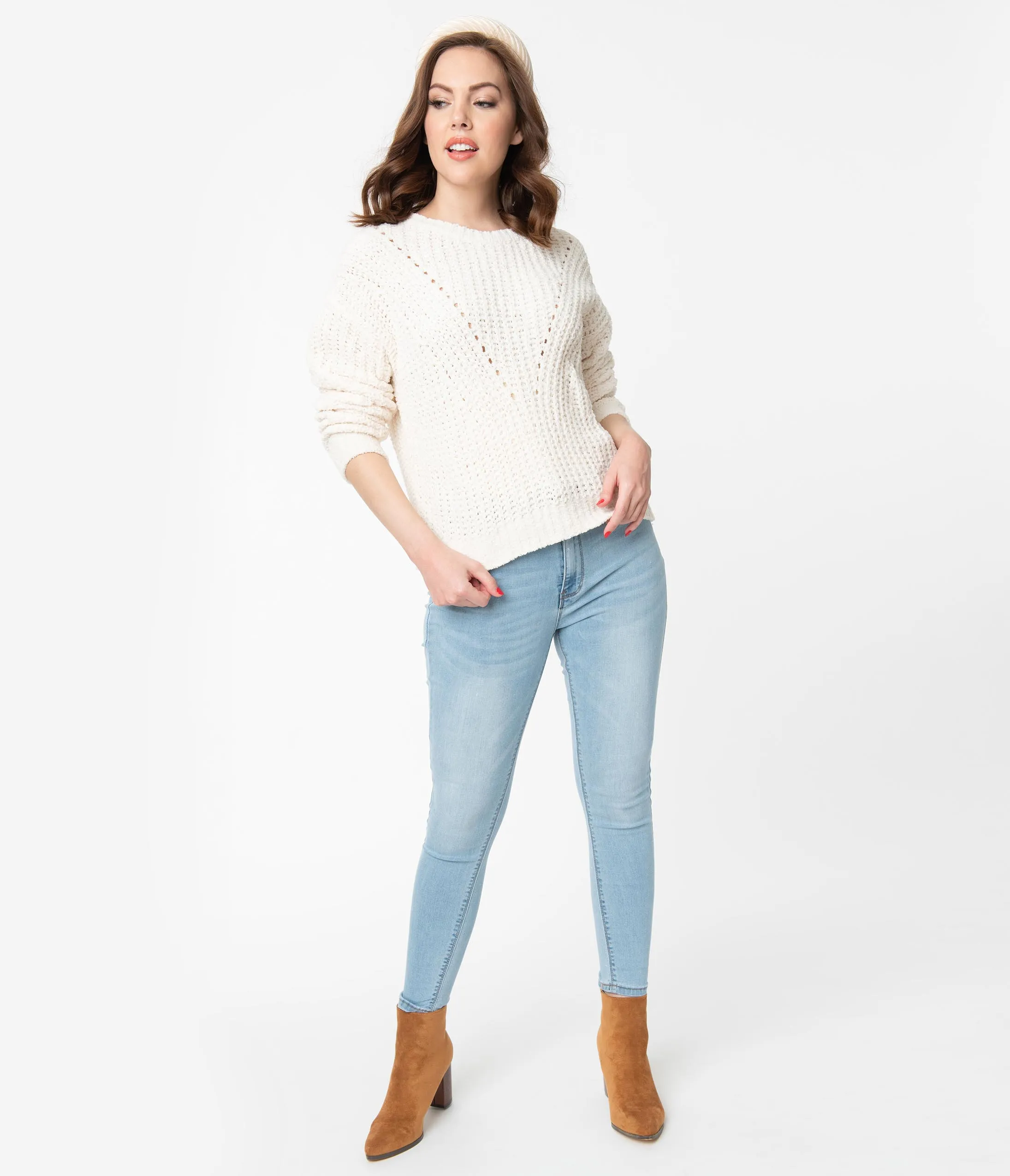 Light Denim High Rise Skinny Jeans