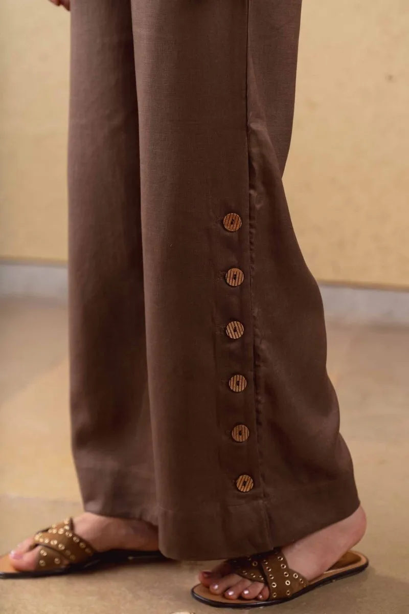 Marigold Pants - Brown - Hemp Tencel