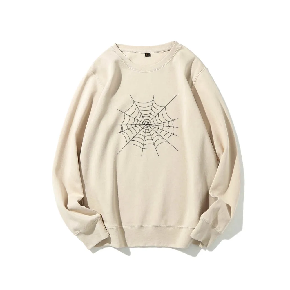 Mens Spider Web Graphic Sweatshirts