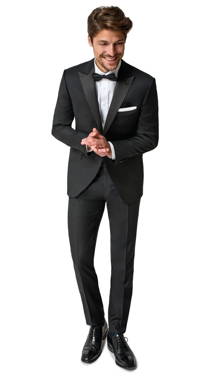 Modern Fit Tuxedo Jacket, Black