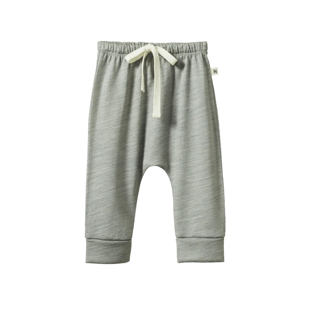 Nature Baby Merino Drawstring Pant Grey Marle