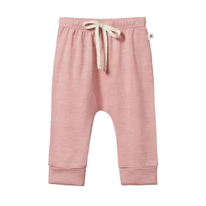 Nature Baby Merino Drawstring Pant Mauve Marle