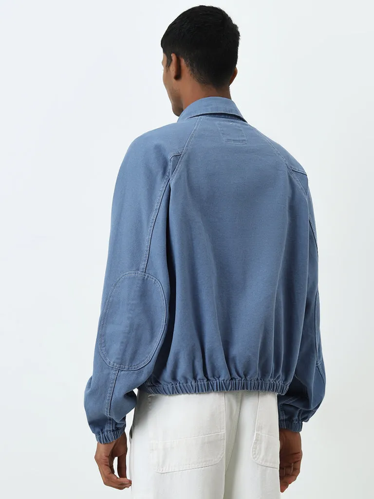 Nuon Blue Relaxed-Fit Cotton Jacket