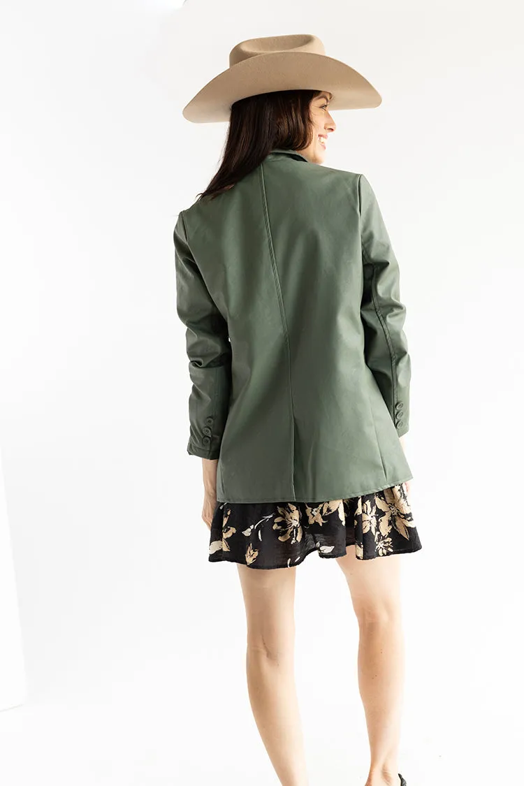 Olive Button Up Jacket