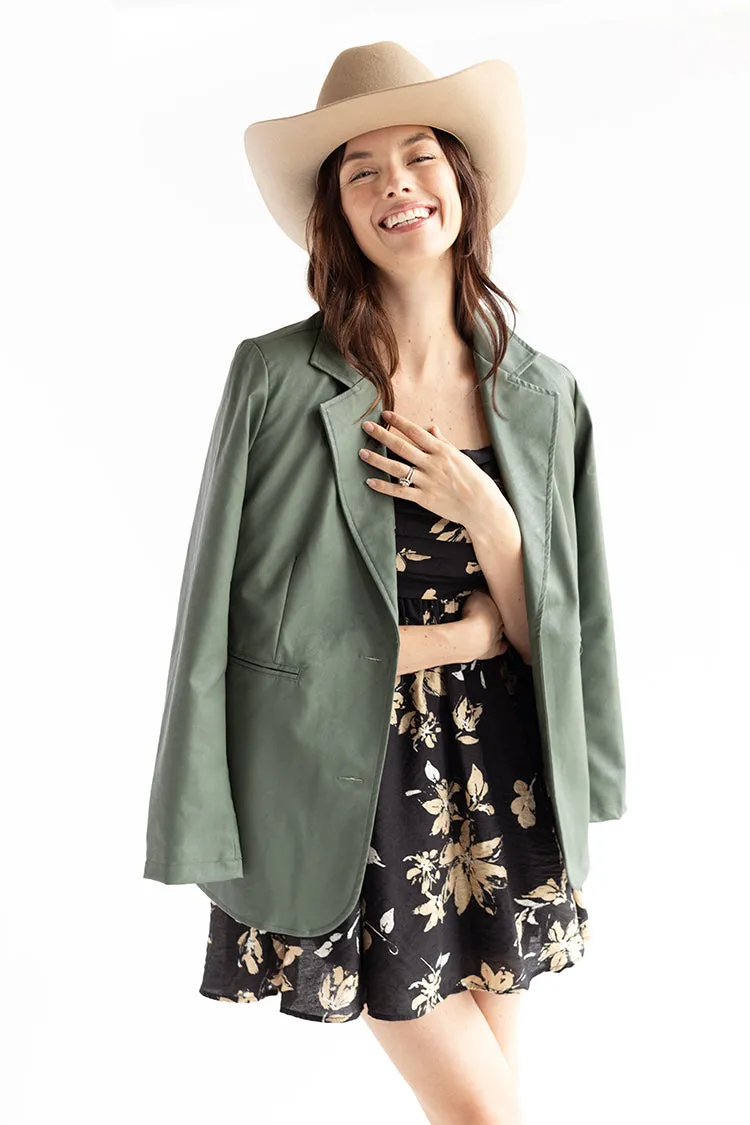 Olive Button Up Jacket