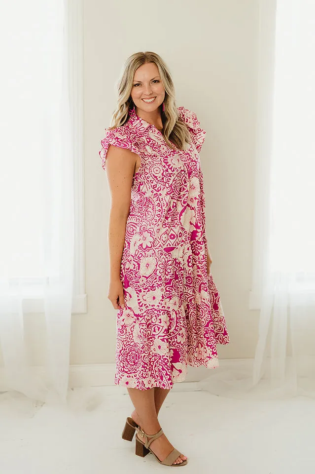 Paisley Midi Dress