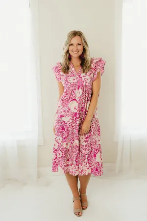 Paisley Midi Dress