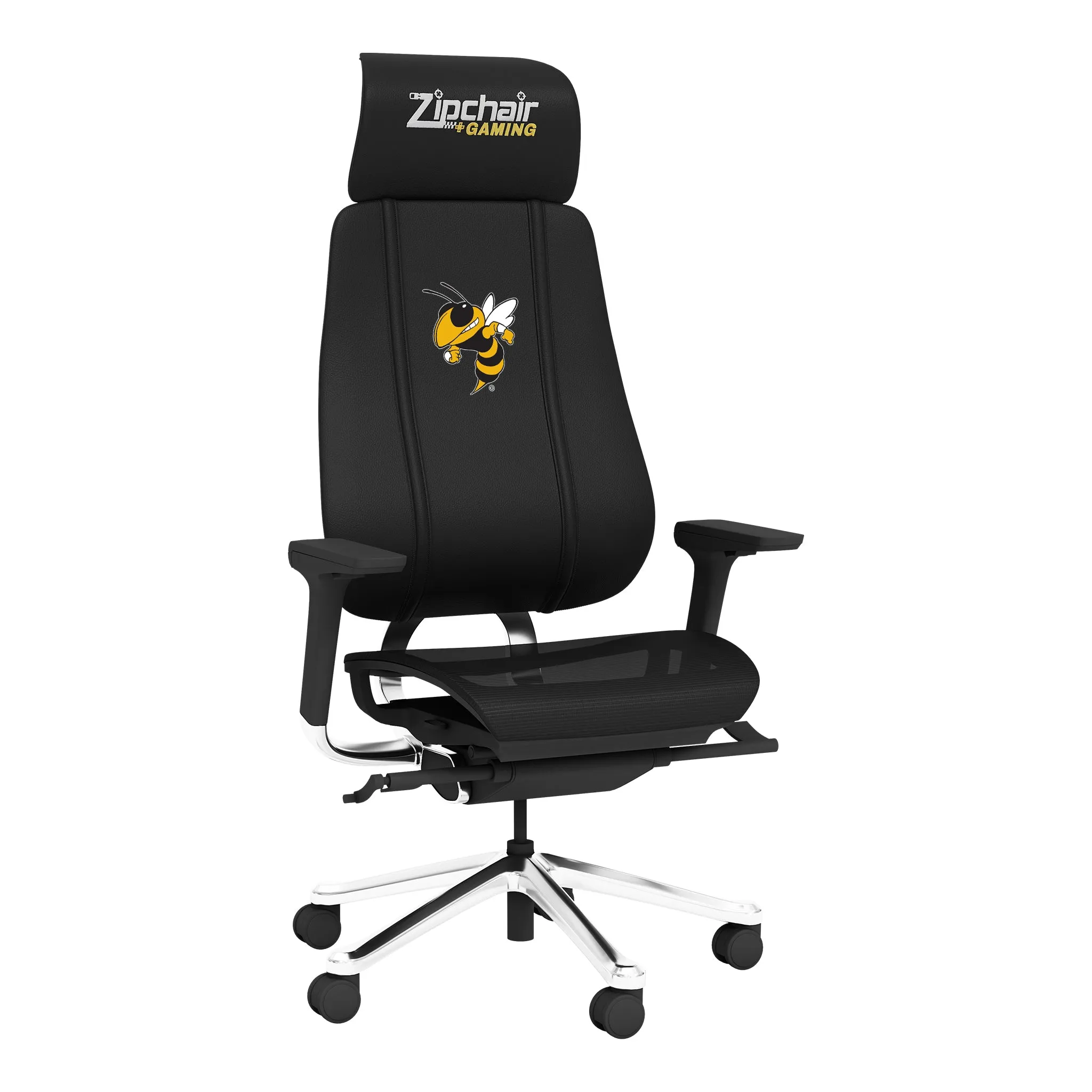 PhantomX Gaming Chair with Georgia Tech Yellow Jackets Buzz Logo