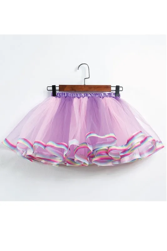 Purple Tutu Pettiskirt with Headband