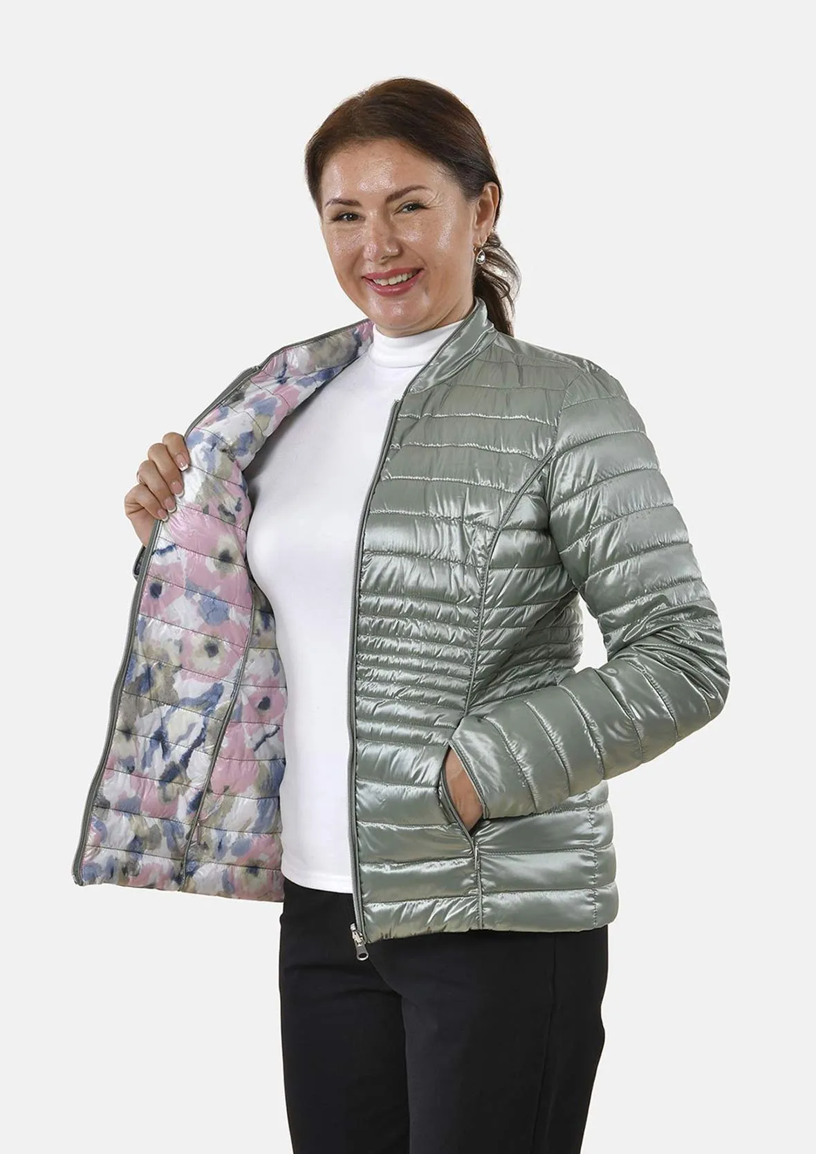 Reversible Floral Padded Jacket