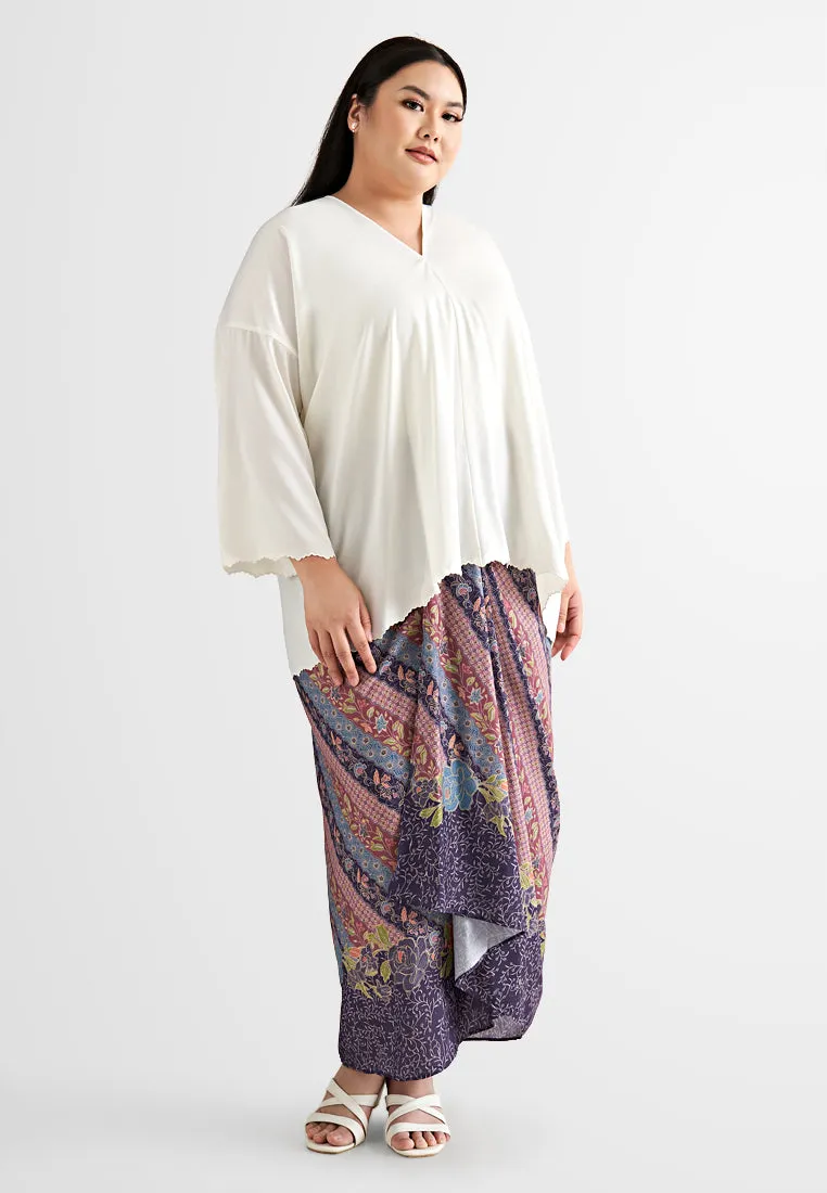 Safa Satin Loose-fit Batwing Top