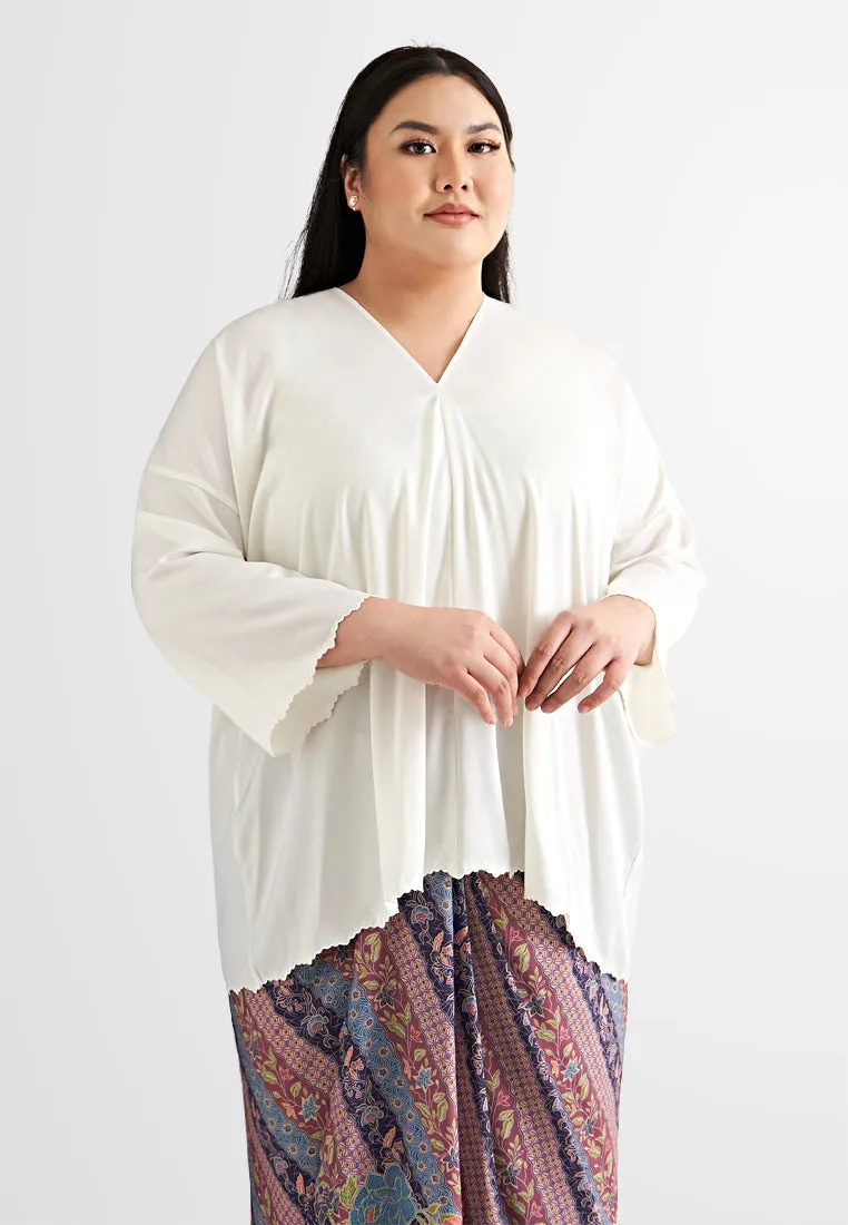 Safa Satin Loose-fit Batwing Top