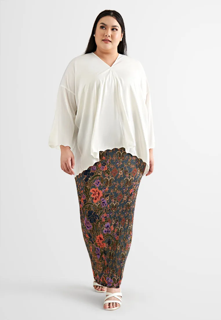 Safa Satin Loose-fit Batwing Top