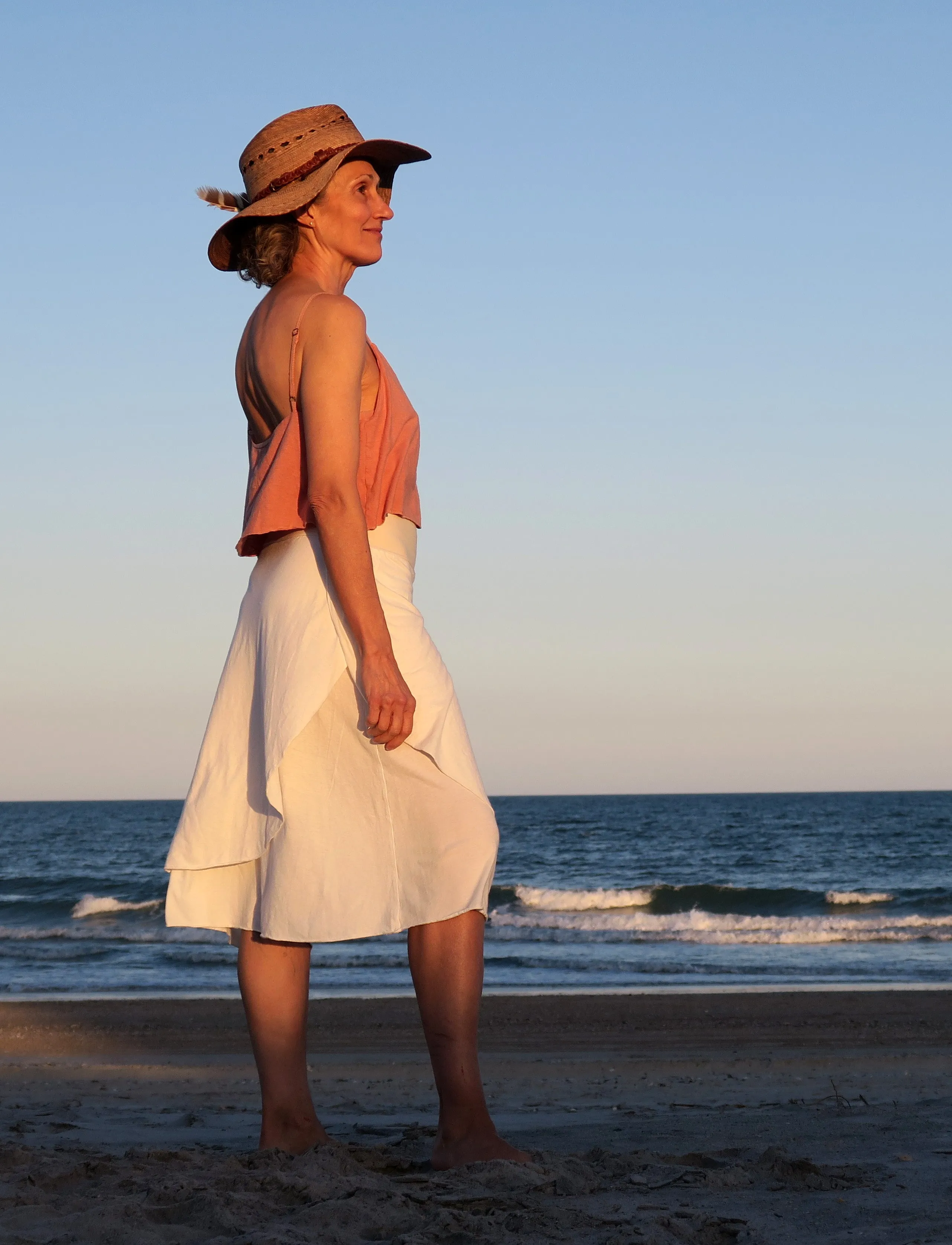 Sarong Simplicity Below Knee Skirt