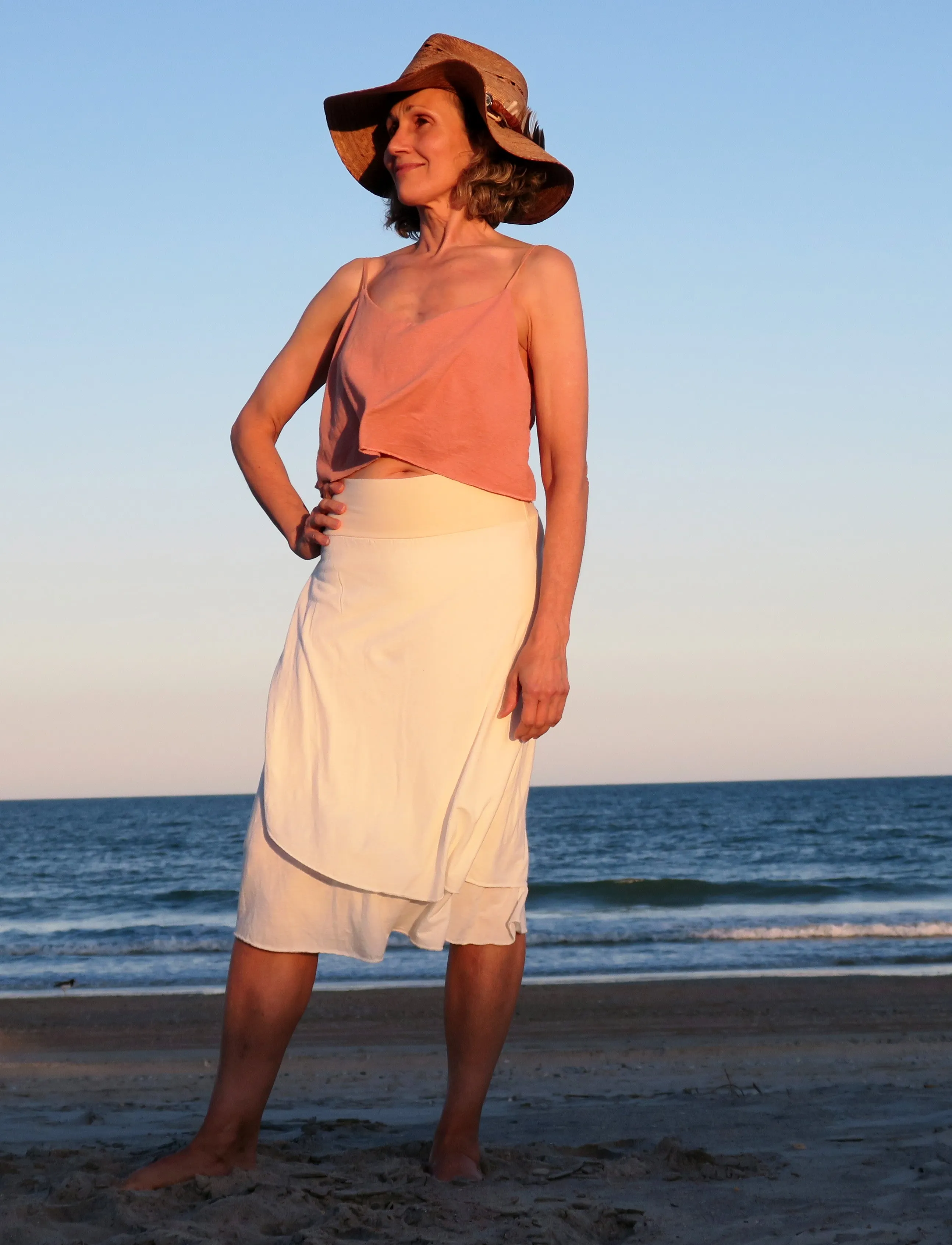 Sarong Simplicity Below Knee Skirt