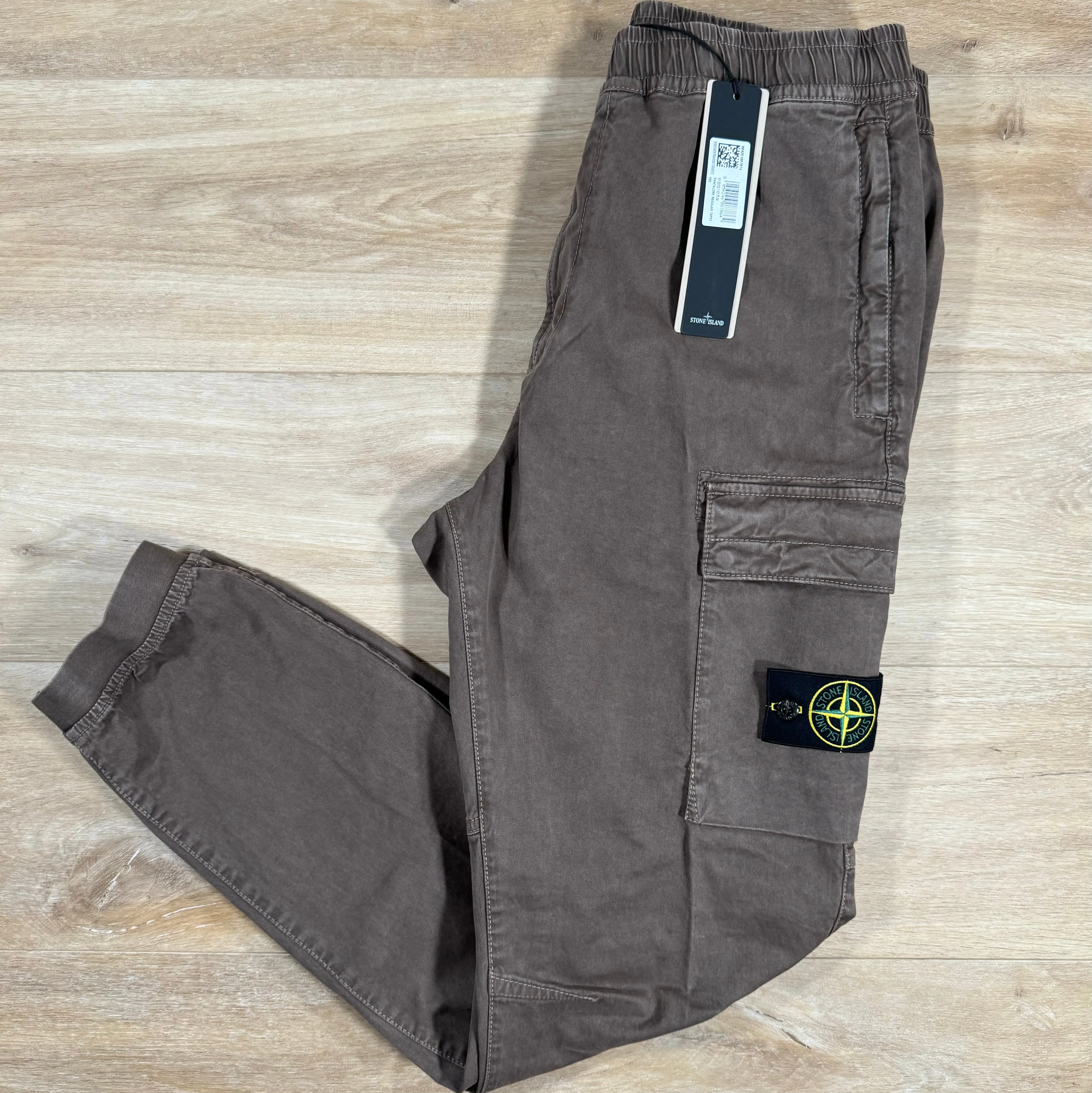 Stone Island Stretch Cargo Pants in Walnut Brown