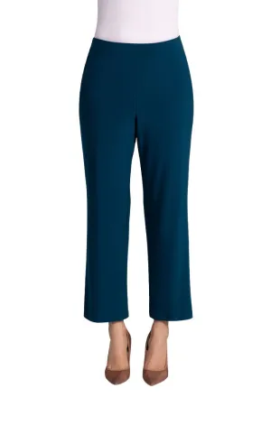 Straight Leg Ankle Pant with Yoke Waistband