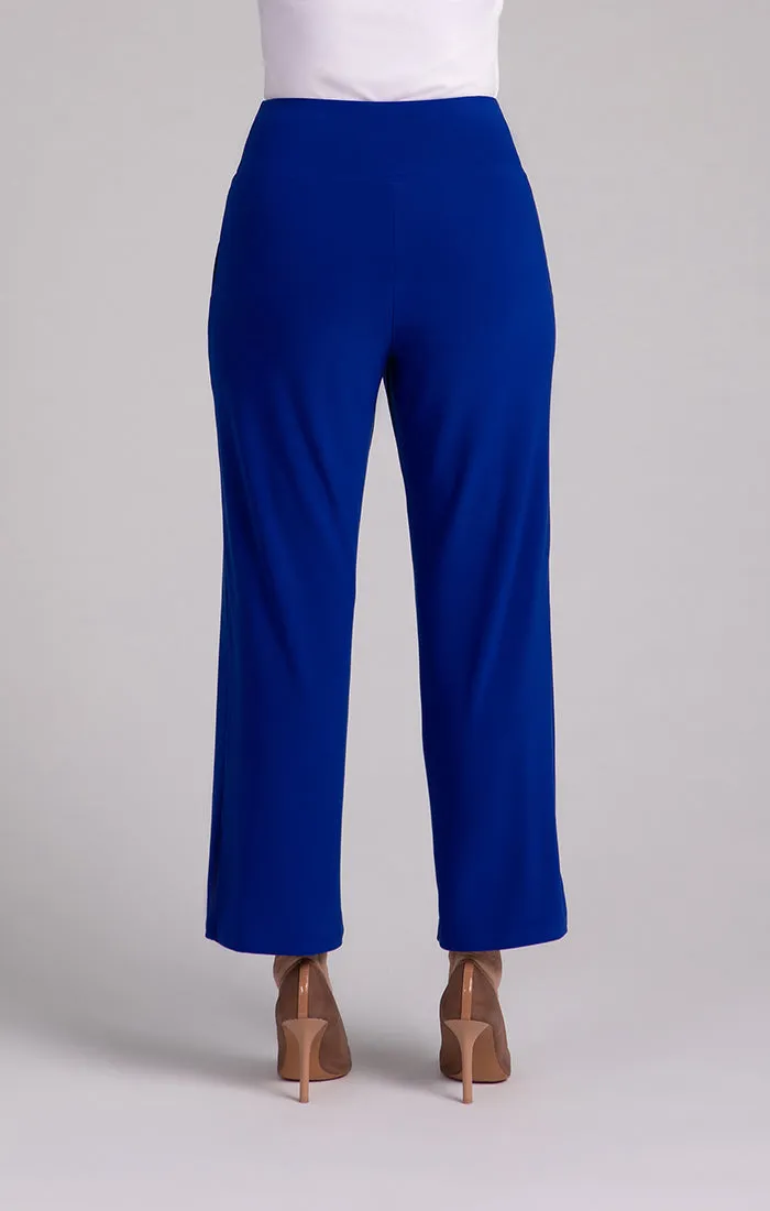 Straight Leg Ankle Pant with Yoke Waistband