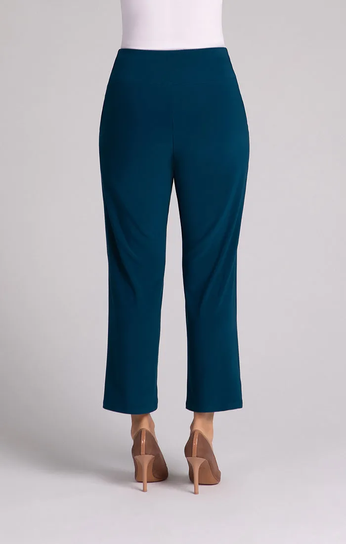 Straight Leg Ankle Pant with Yoke Waistband