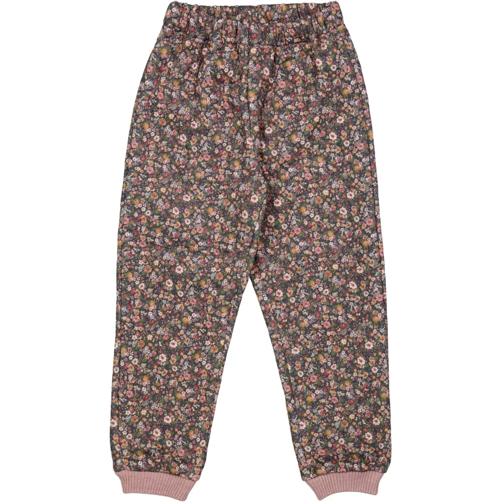 Thermo Pants Alex - ink flowers