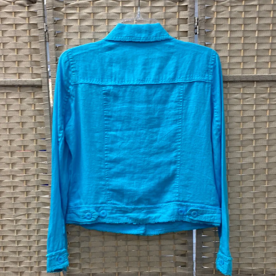 Travel Jacket-Clear Turquoise